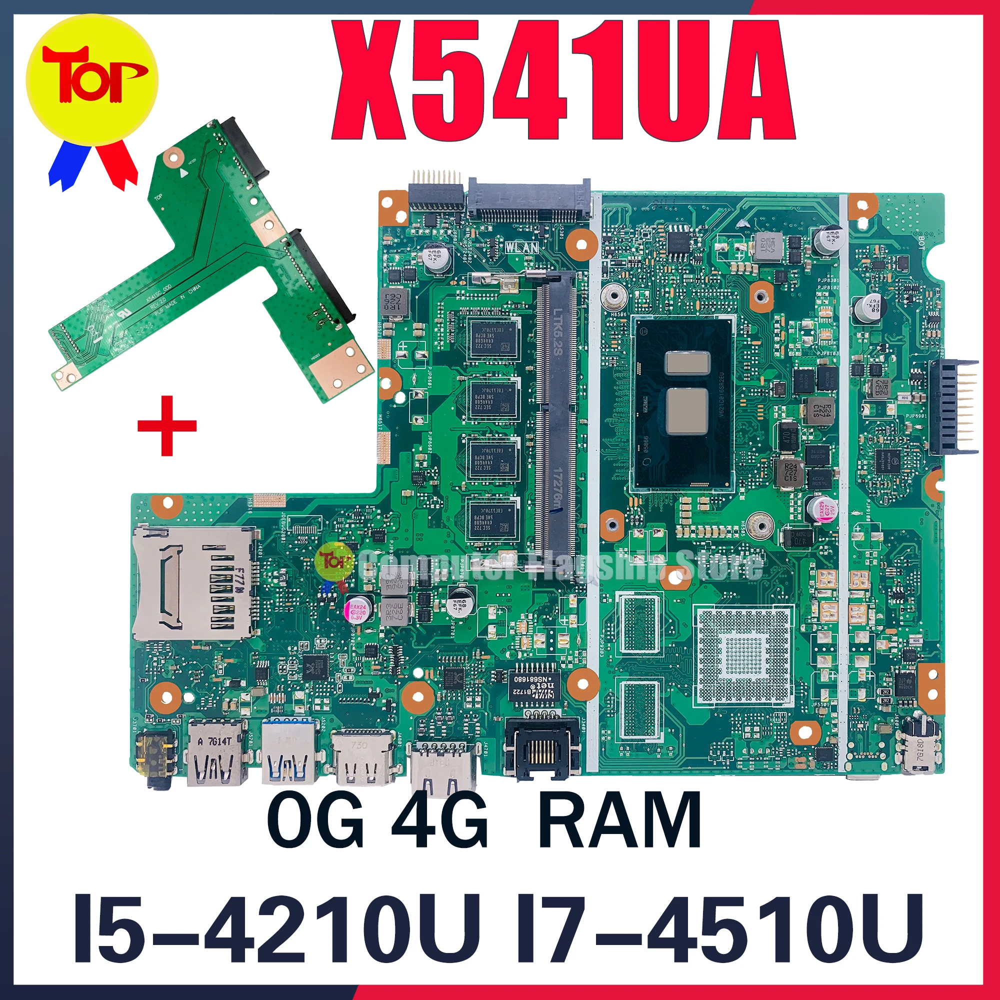 K541U Laptop Motherboard For ASUS X541UVK X541UJ X541UA F541U X541U ...