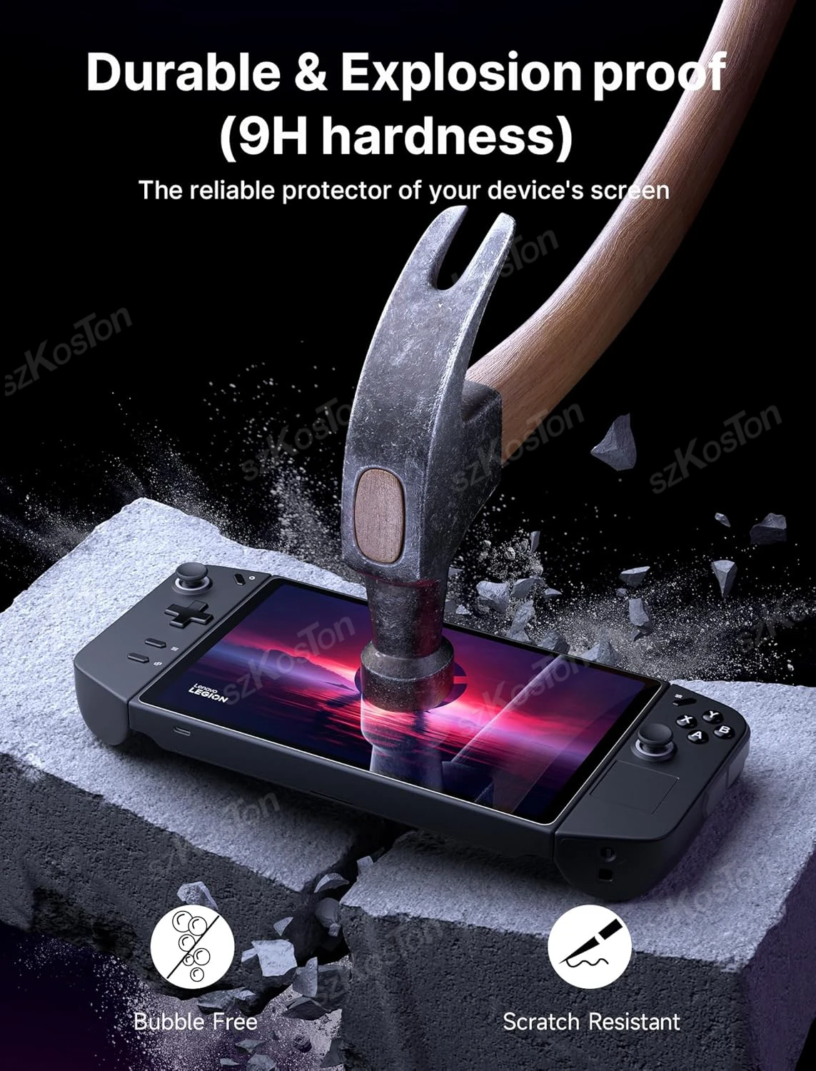 Ultra HD Tempered Glass Screen Protector 2-Pack for Gaming Consoles - 9H Hardness
