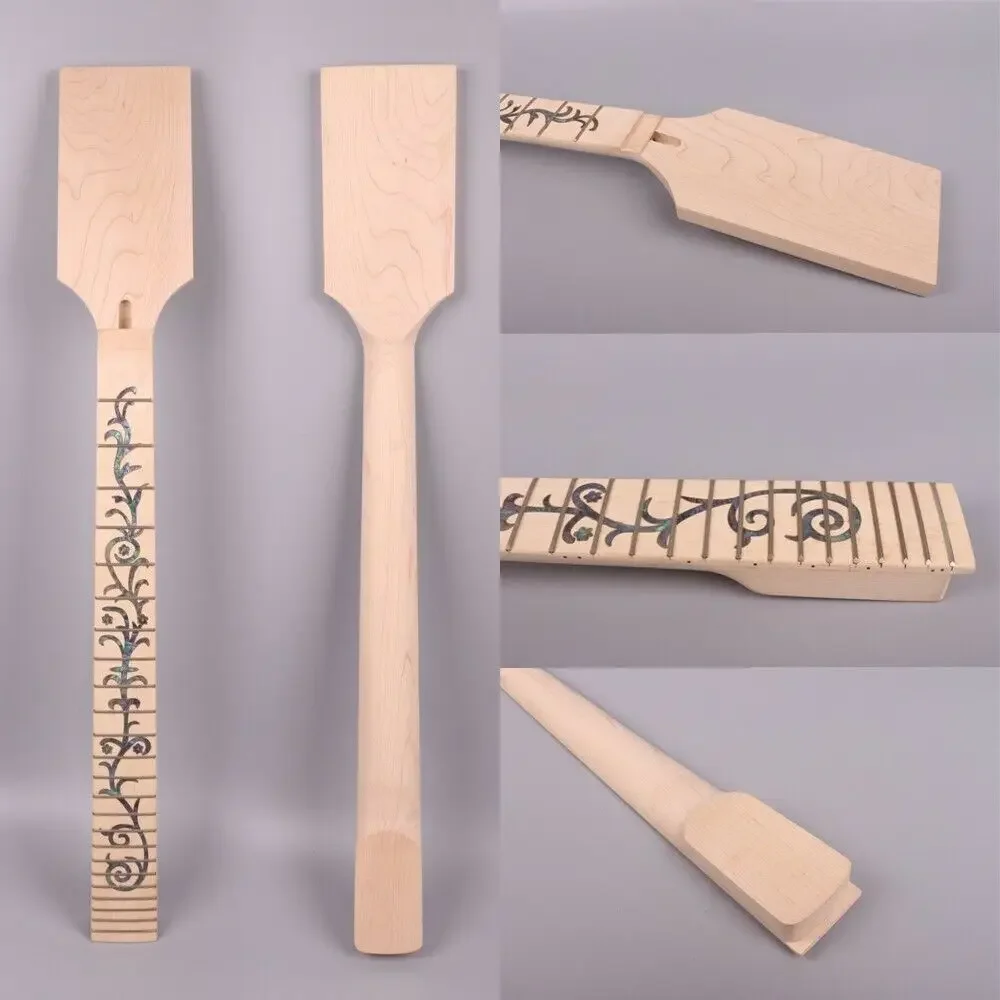 

Yinfente 25,5 дюймовая Кленовая Гитара Гриф Кленовая подставка лопастная головка блокировочная гайка 24 лада # D13