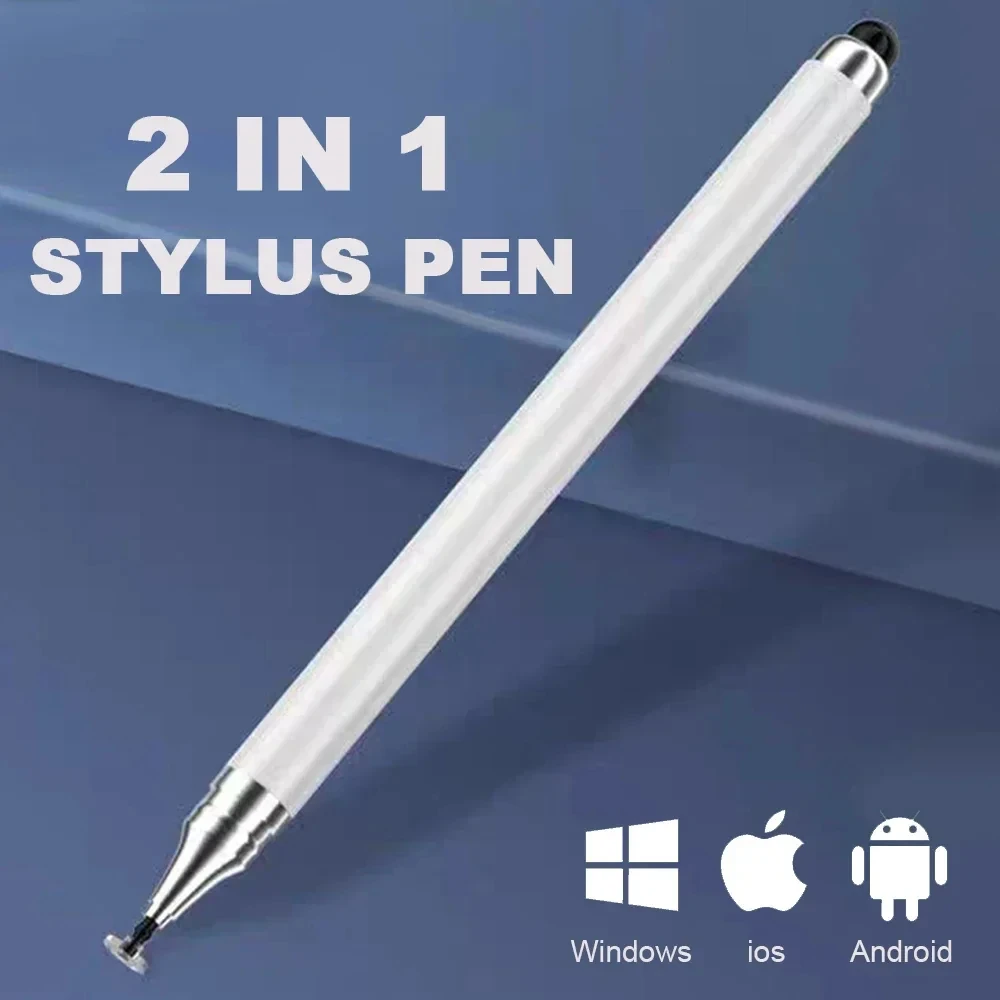 Tablet stylus pen 2 in 1 double headed high sensitivity replaceable nib for tablet and phone