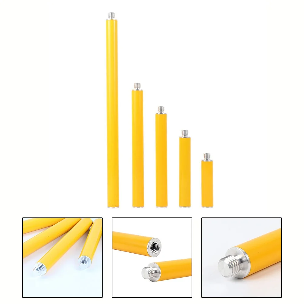 고품질 10-60cm 5/8 스레드 GPS/RTK 연장 막대 노란색 직경 25 Mm GPS 측량 폴 안테나 GNSS 용 확장 섹션