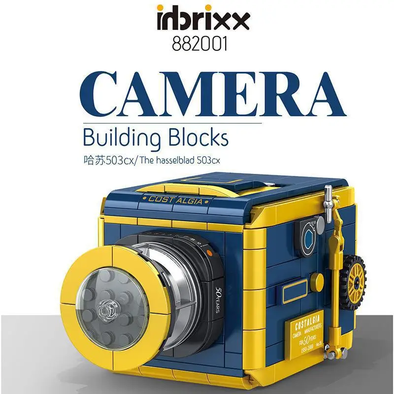 Penrose 기술 이중 반사 카메라 모델 조립 작은 입자 빌딩 블록, 학생용 장난감 선물