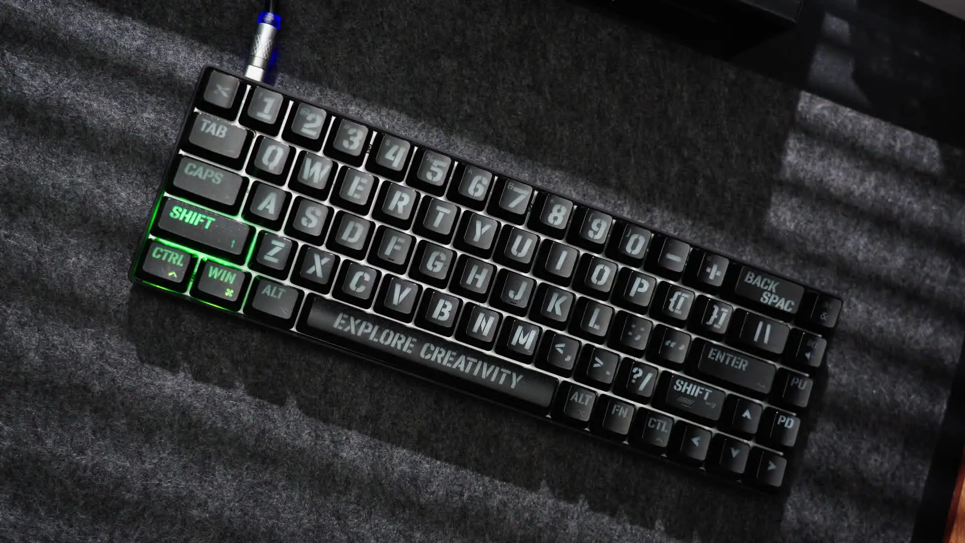 XVX Large Print Keycaps OEM 118 Keys Black