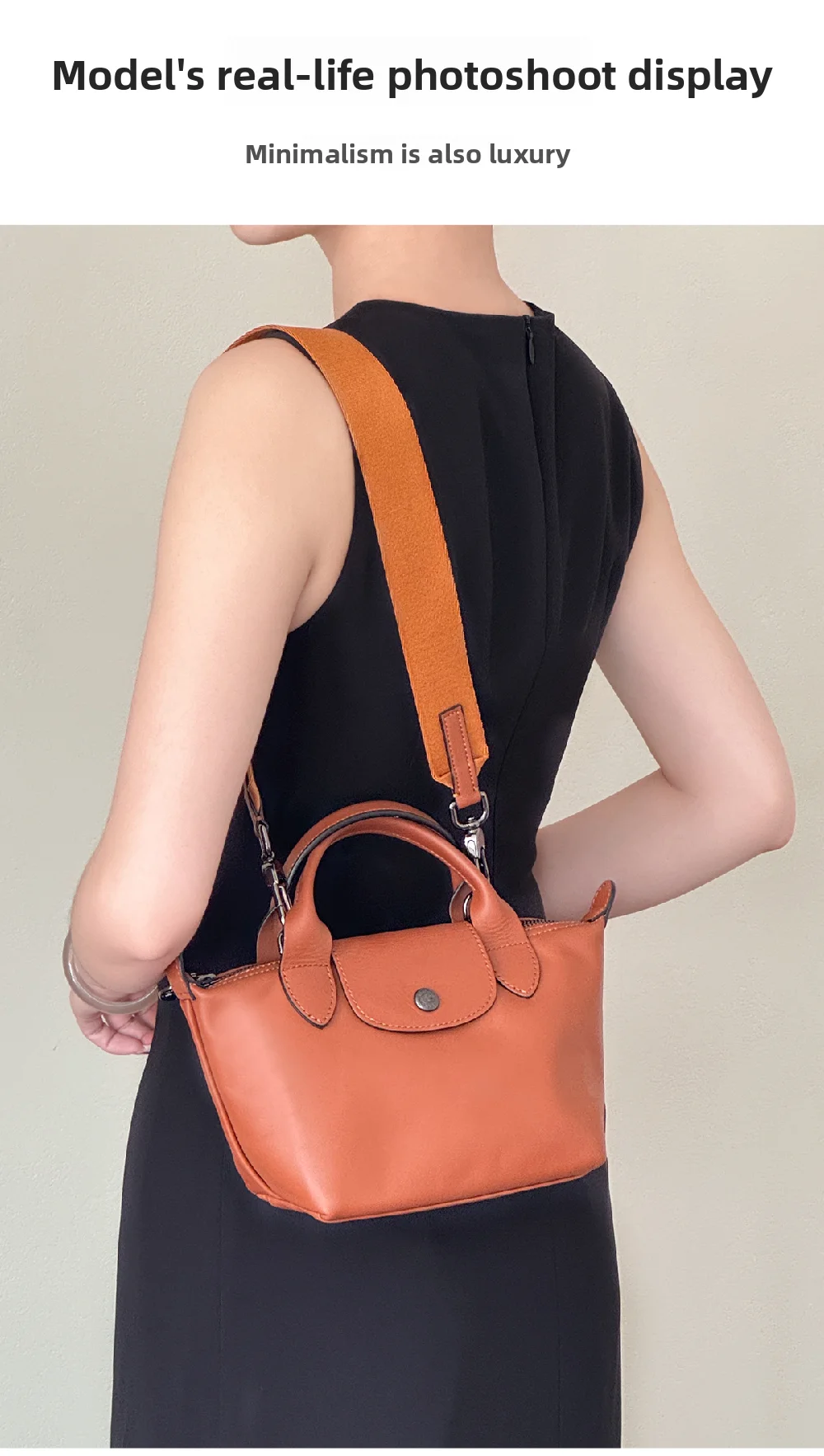 Bag Shoulder Strap For Longchamp Xtra Canvas Wide Bag Strap Durable Bag Belt Fashion Sling Bag Replacement Accessories