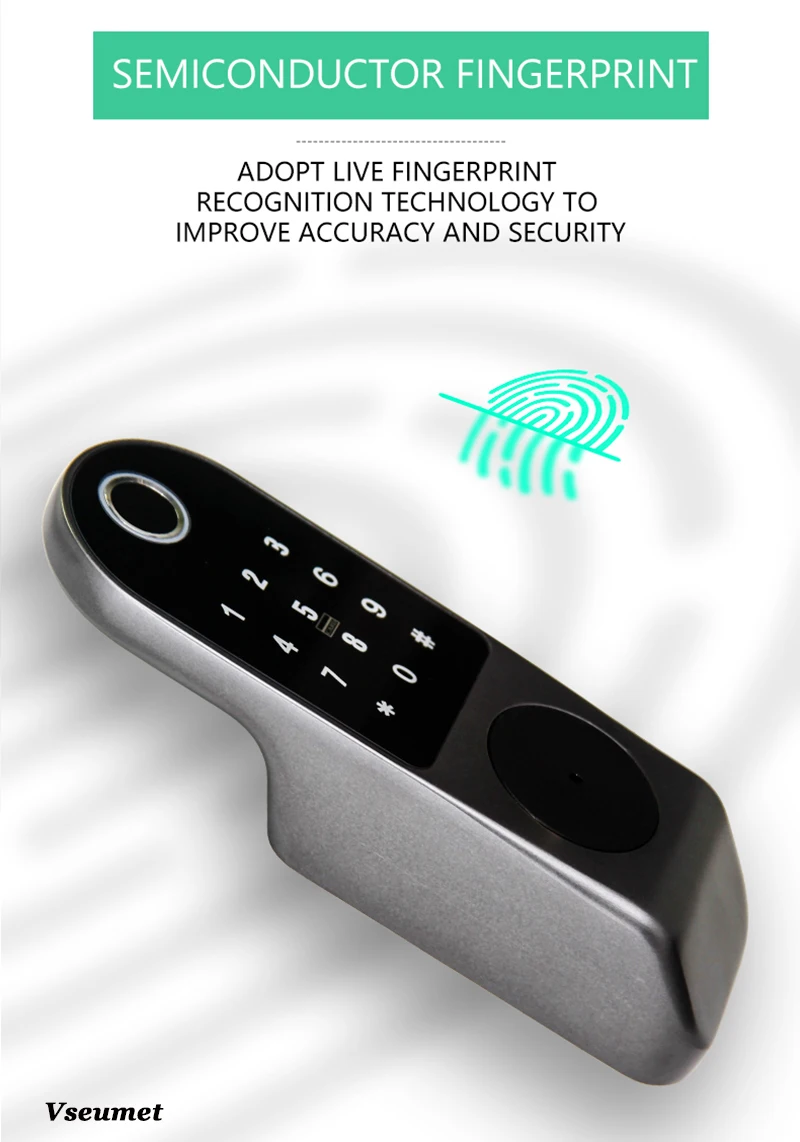 Cerradura Smart RimLock Sobreponer Electrónica Bluetooth Exterior o In