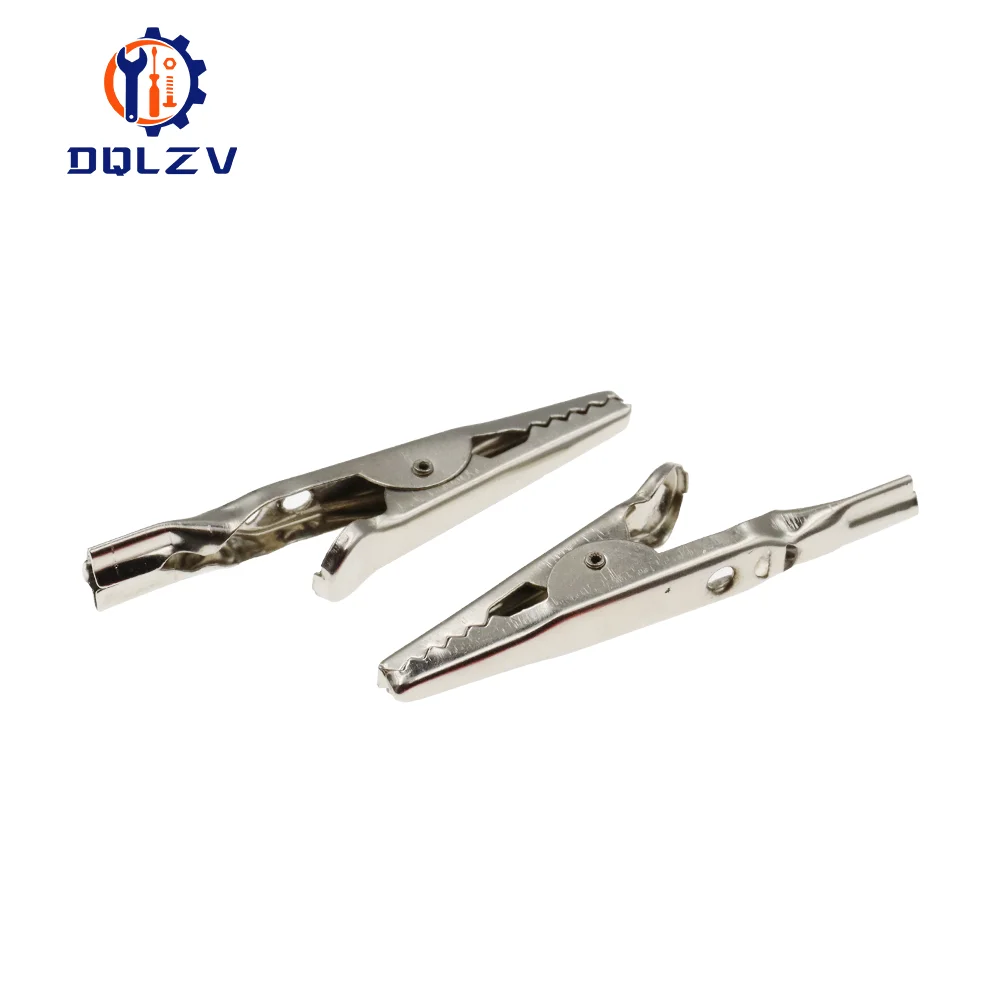 Crocodile Alligator Clips Clamps for Multimeter Tester Probe Insulated Crocodile Test Clip Connector 2PCS