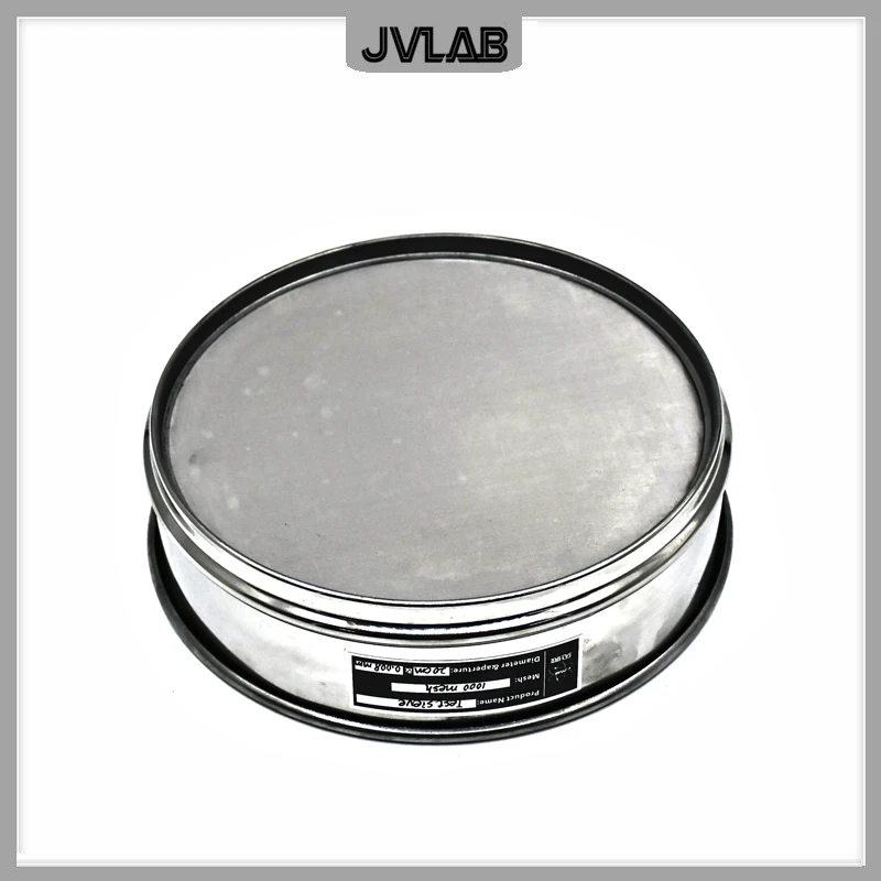 Lab Analysis Test Sieve Sampling Inspection Pharmacopeia Standard Sieve All Stainless Stee R20cm 1000 Mesh Pore Size 0.008mm