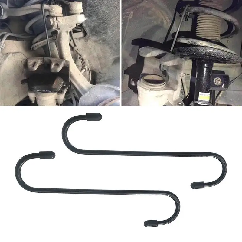 

2PCS Caliper Piston Compressor Caliper Hanger S-type Hook Brake Caliper Hanger Brake Wheel Cylinder Hanger Hook Car Accessories