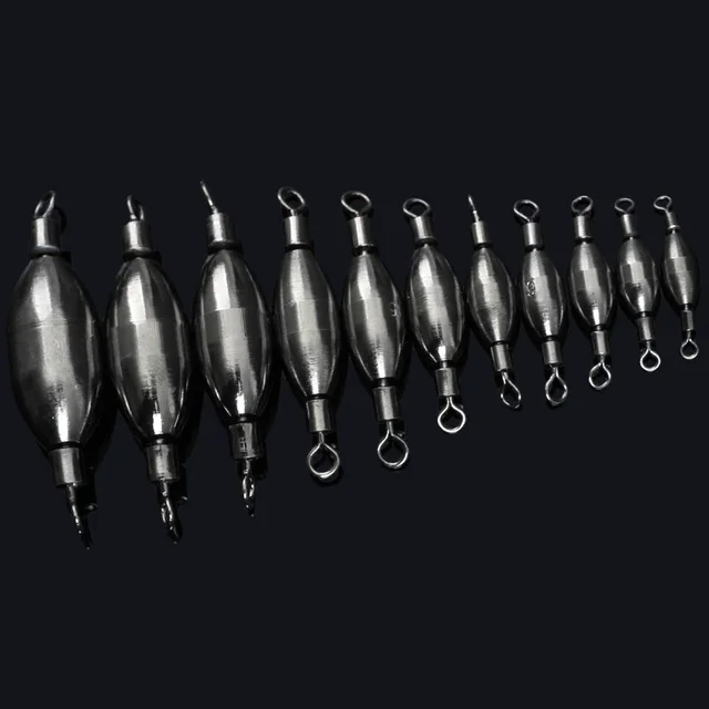 5pcs 1g-18g Brass Swivel Weight Sinker 6