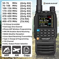TIDRADIO H3 professional Walkie Talkie AM FM Wireless Programming PTT Air Band Long Range Radio multifunctional communicator 2
