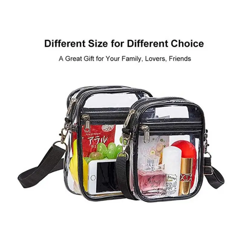 Clear Stadium Bag Clear Stadium Bag Purses For Women Men Extra Inside Pocket Crossbody Adjustable Strap For Concert