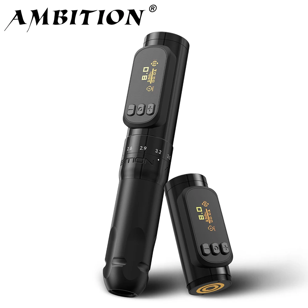 AmbitionSally270WirelessTattooMachineadjustablestroke2.0-3.5mmPermanentMakeupRotaryPenCorelessMotorTattooSuppy-AliExpress66