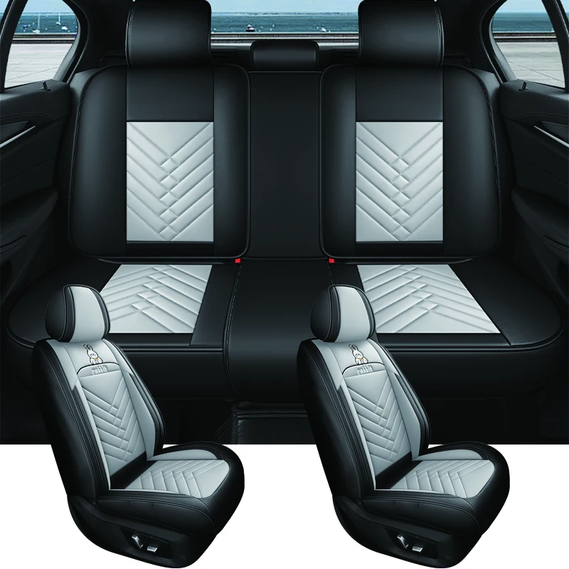 내구성 있는 PU 가죽 럭셔리 유니버설 핏 자동차 시트 커버 재규어 XE XF F-PACE I-PCAE 허리 쿠션 자동차 인테리어 액세서리
