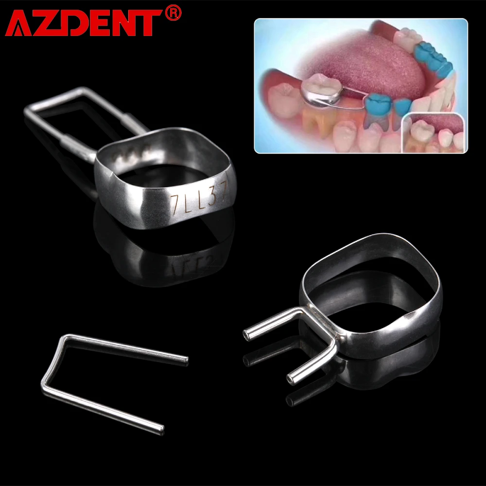 Azdent 10 Sets/box Dental Gap Retainers Orthodontic Braces Preformed