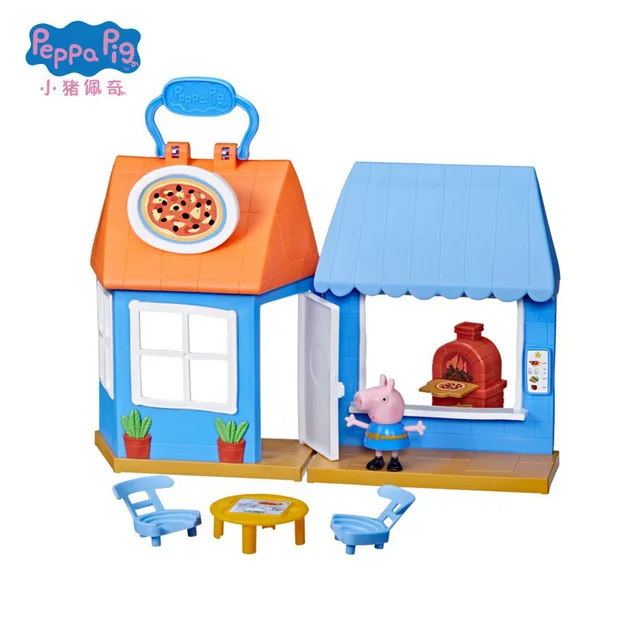 Hasbro peppa pig peppas aventuras peppas casa de família playset pizza  lugar playset crianças brincar casa brinquedo f2169 - AliExpress