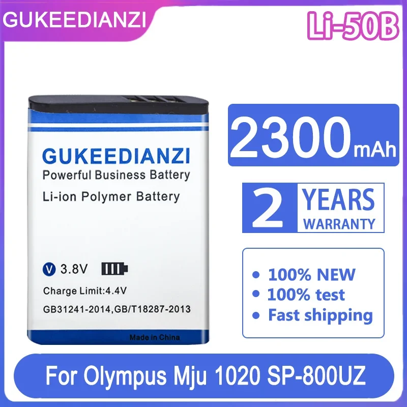 Gukeedianzi Batteria Di Ricambio Li-50B 2300Mah Per Olympus Mju 1020 Sp-800Uz Stylus 1010 U 1010 Ricoh Cx3 Cx4 D-Li92 Dli92
