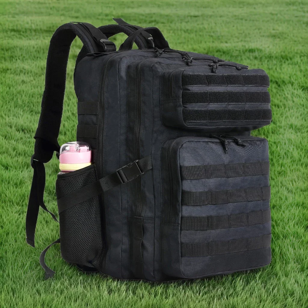 Tactical Backpack 45L/25L Tactical Backpack For Men and Women Travel Rucksack Hiking Camping Fishing Backpacks Bottle Holder