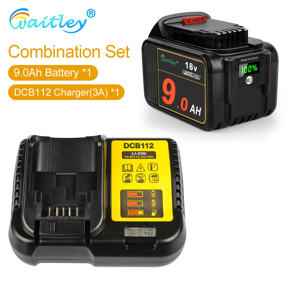 Synergy Digital Battery Synergy Digital DeWalt DC9180 Replacement Battery -  18V 3000mAh Li-ion Power Tool Battery That Actually Lasts 18v 3000mah  Battery