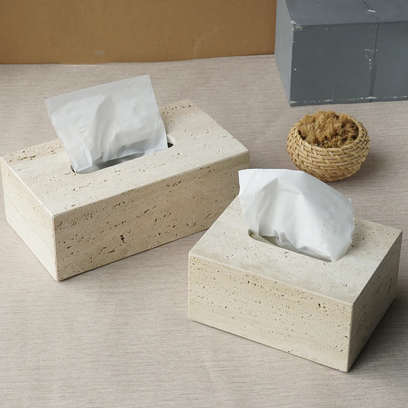 Beige Travertine Bathroom Accessories Set Natural Marble Soap Dispenser Soap Dish Reed Diffuser Vanity Tray