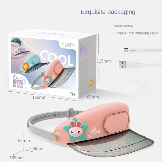 Kemping Ventilátor Sapka Pengék Nélküli Néma Usb Töltés Hallgató Hordozható Kültéri Mini Rajongói Nagykereskedelmi Ajándékok Kalap Hűvösebb Nyárra - Image 6