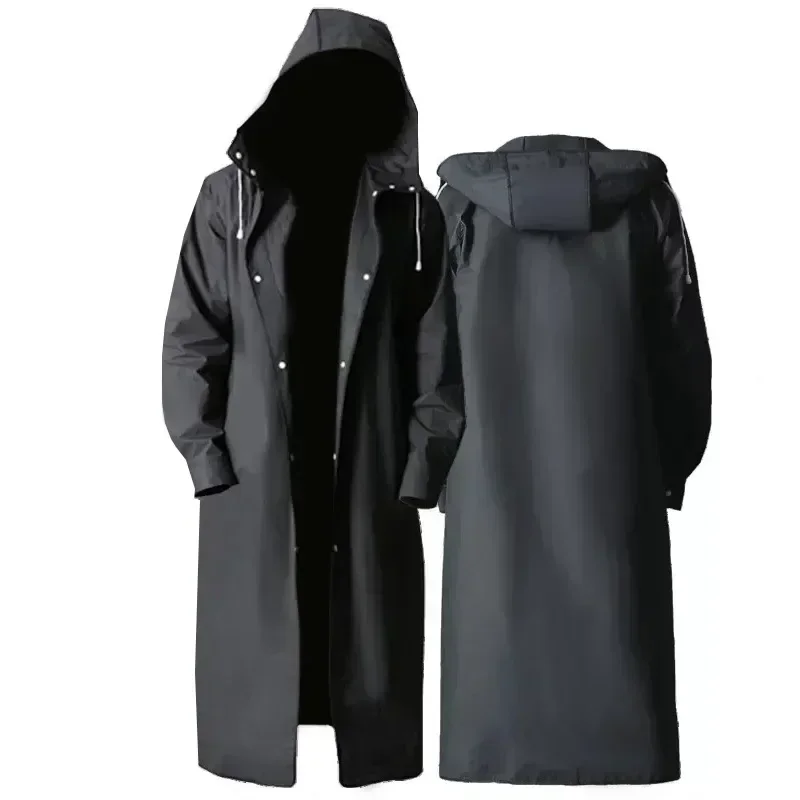 Raincoat Poncho Non-disposable Long Full-body rain-proof men's adult women transparent thickening portable