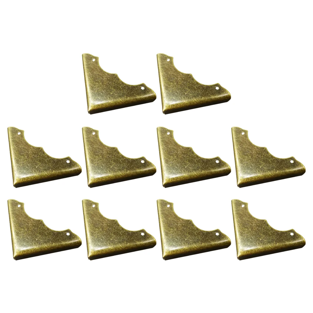 

20 Pcs Door Corner Protectors Retro Decorative Guard Furniture Cover Wooden Box Case Chinese Iron Safety