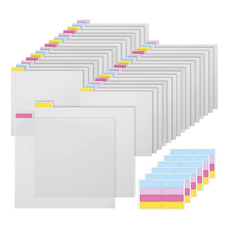set-di-divisori-per-etichette-per-album-da-32-pezzi-per-dividere-la-carta-per-album-di-ritagli-stock-di-carte