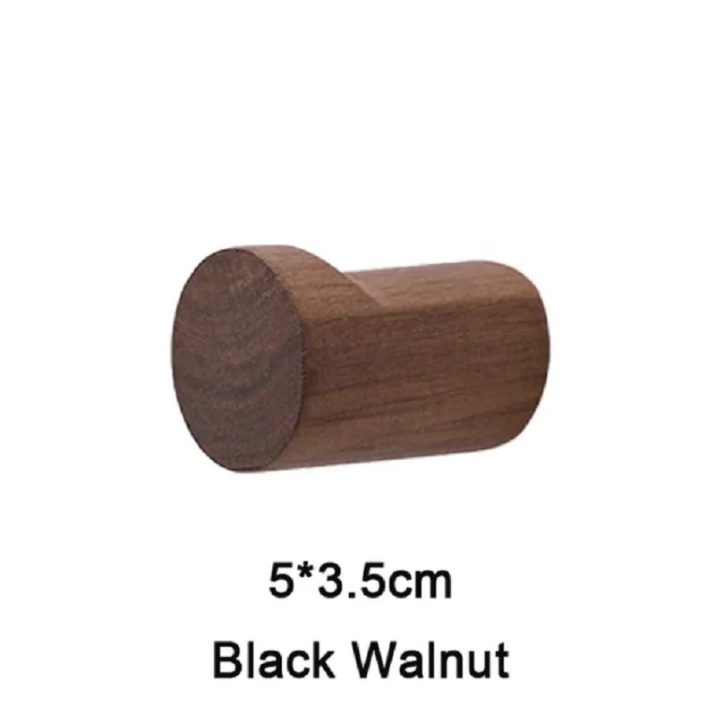 Walnut Hook Modern Minimalist Coat Hook Closet Hanger Towel Rack Hook Home Keys Decoration Wall Mounted Hook 6