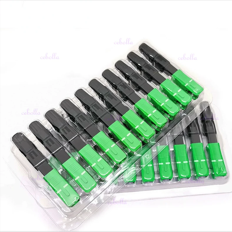 Fiber Optic Fast Connector SC-APC Fiber Optic Adapter Single Mode FTTH Field Assembly Fiber Quick Connector
