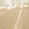 Cotton & Linen Woven Carpet Thin Fabric Can Be Machine Washed. Cotton Bedside Blanket-T02C 4