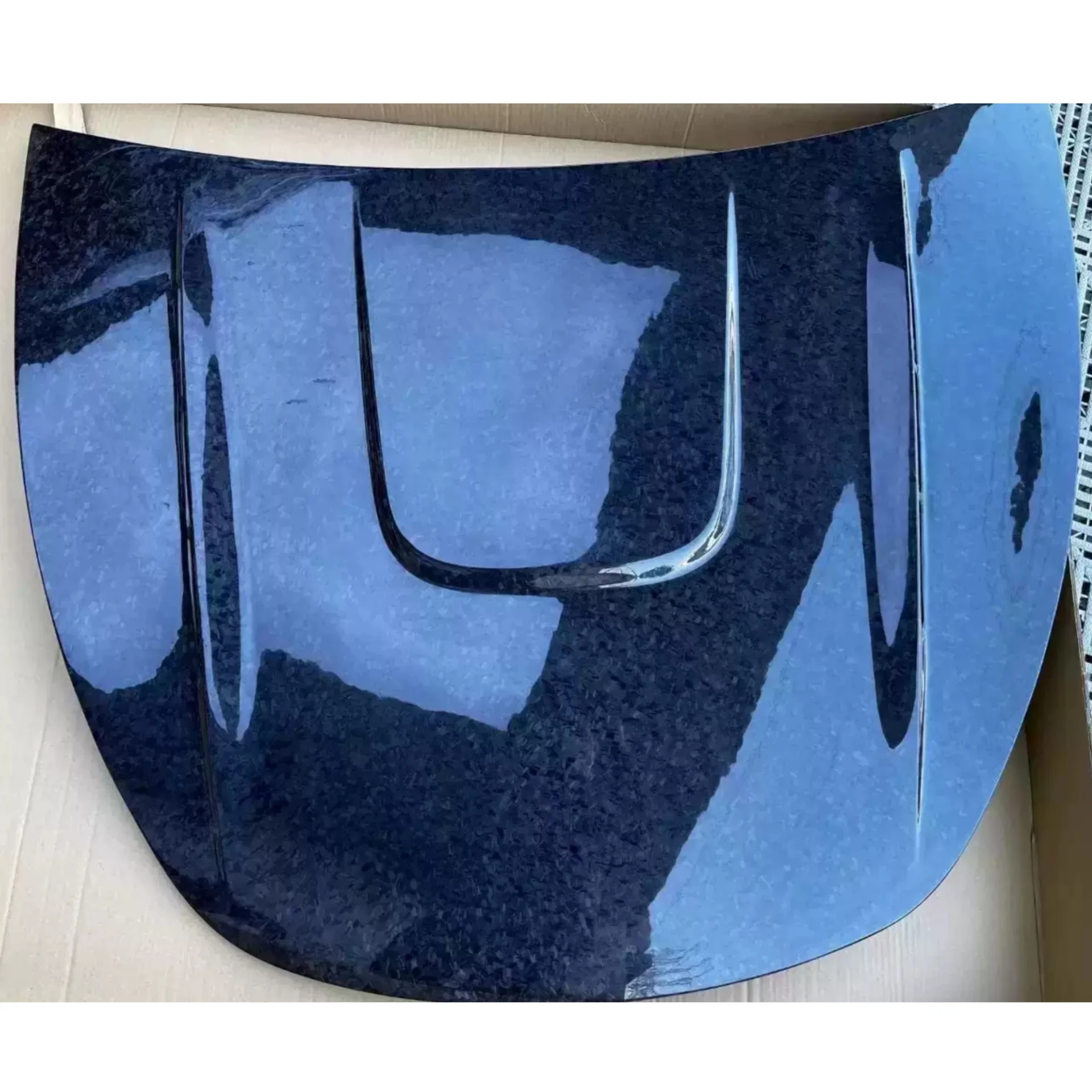 RealCarbonFiberHoodScoopEngineCoverforTeslaModel3YXS