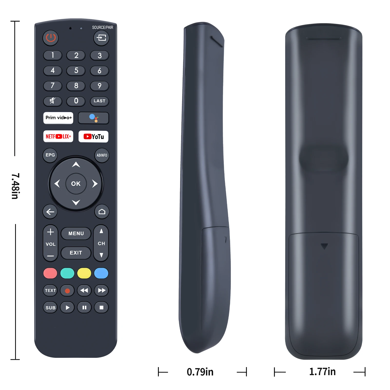 Brandt 398gm08beipn0004pm Impex 스마트 tv 용 음성 리모컨 398gm10bebdn0001pm