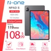 N-one NPad S Tablet PC 10.1''  Android 12 MT8183 8-Cores 6600mAh Battery 4GB RAM 64GB ROM 1280*800 FHD IPS Dual Wifi BT5.0 1
