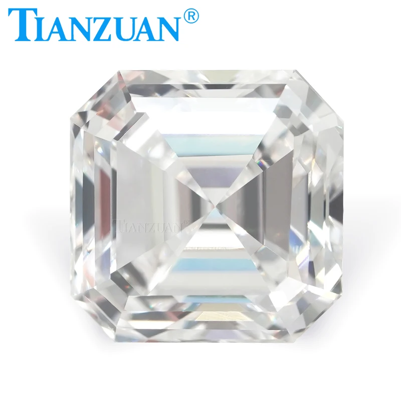 Lab Grown Diamond 1CT -1.5CT HPHT  Asscher Cut D Color VVS1/VS1 2EX Loose Gemstone Bead with IGI Certified