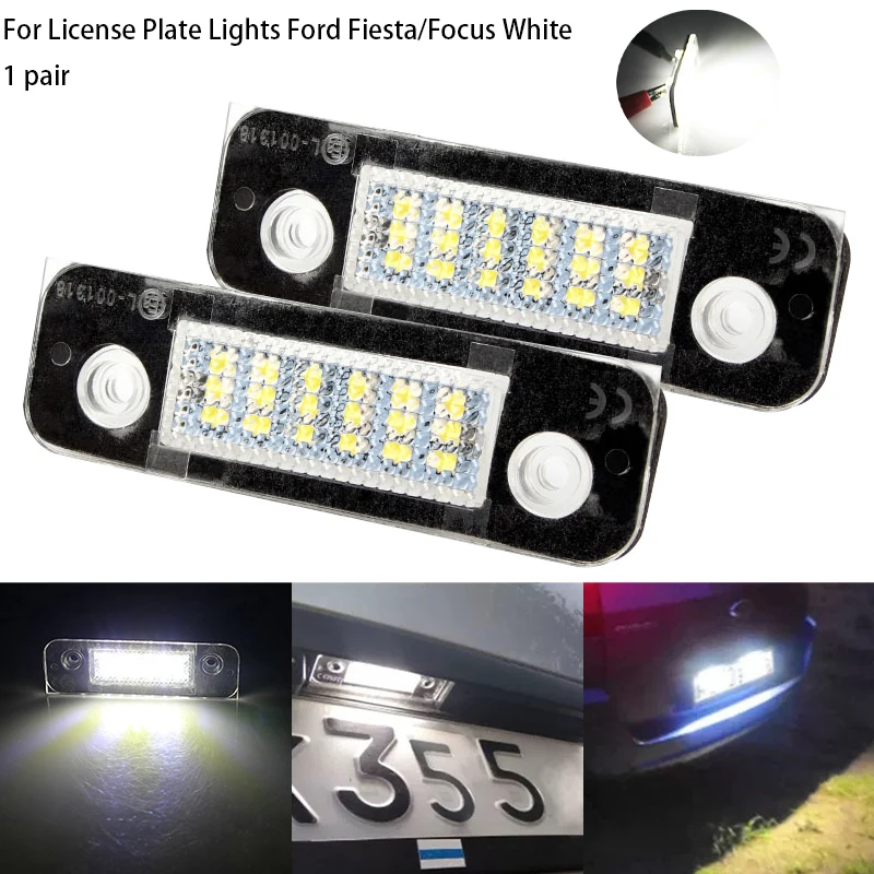 2PCS Auto Canbus Car LED Number License Plate Light 12V For Ford  Fiesta/Focus Direct Replacement Rear License Light Bulb - AliExpress