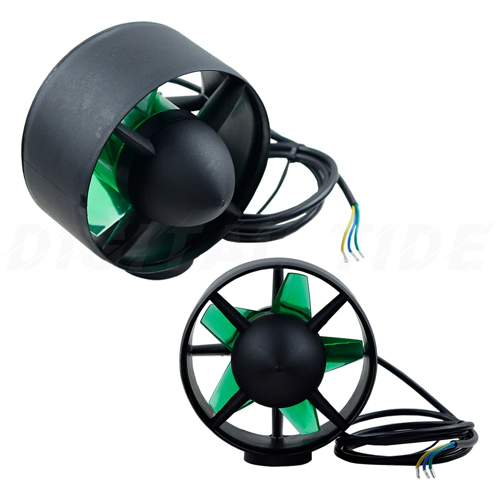 DIY 24V-48V 800W Underwater Thruster Brushless Motor 140Mm 5 Paddle Propeller 13