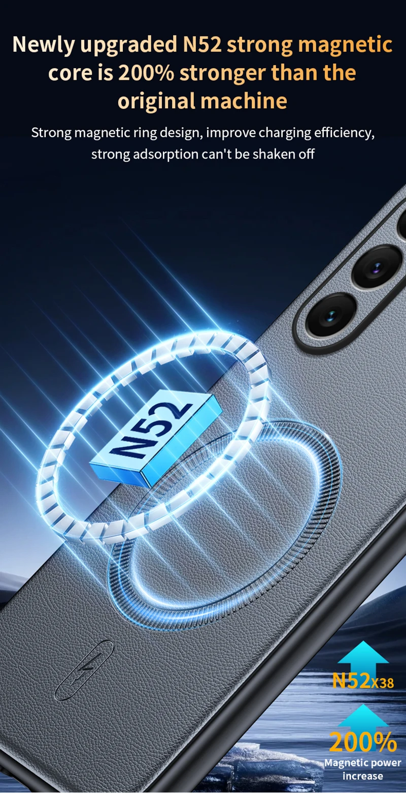 Für Samsung S25 Plus Fall Magnetische Leder Schild Abdeckung Für Samsung S25 Plus Anti-Fingerprint Nicht-Slip PC + TPU – Detail 9