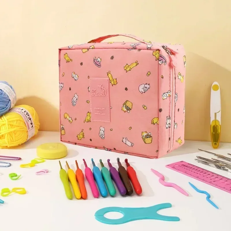 Novice Crochet Kits for Beginners and Multi-color Storage Kits for Portable Hand DIY Knitting Tools 1pc crochet kit knitting supplies knitting material