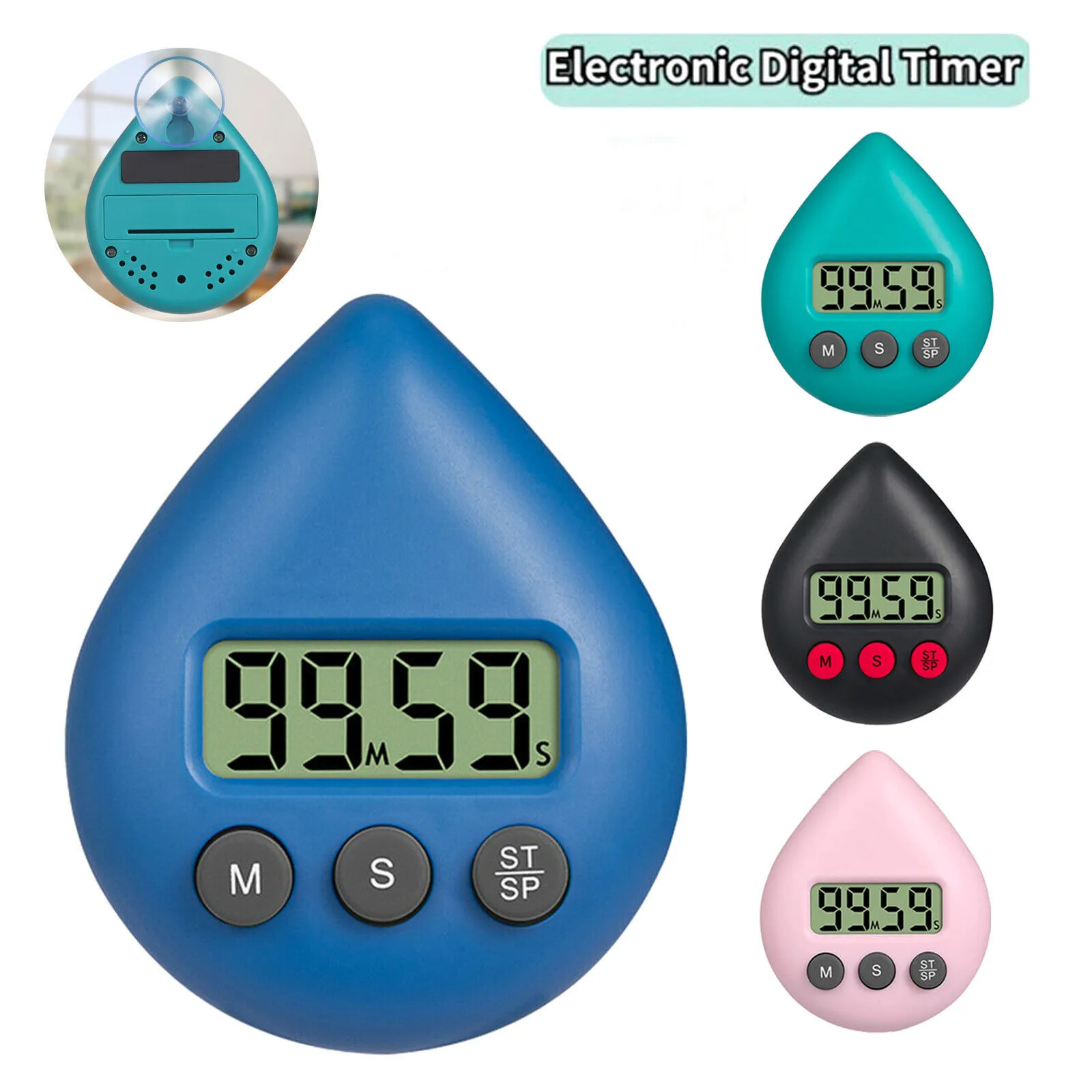 Creative Electronic Timer Three Color Waterproof Energy Saver Digital Shower School Educational Equipment Office Supplies