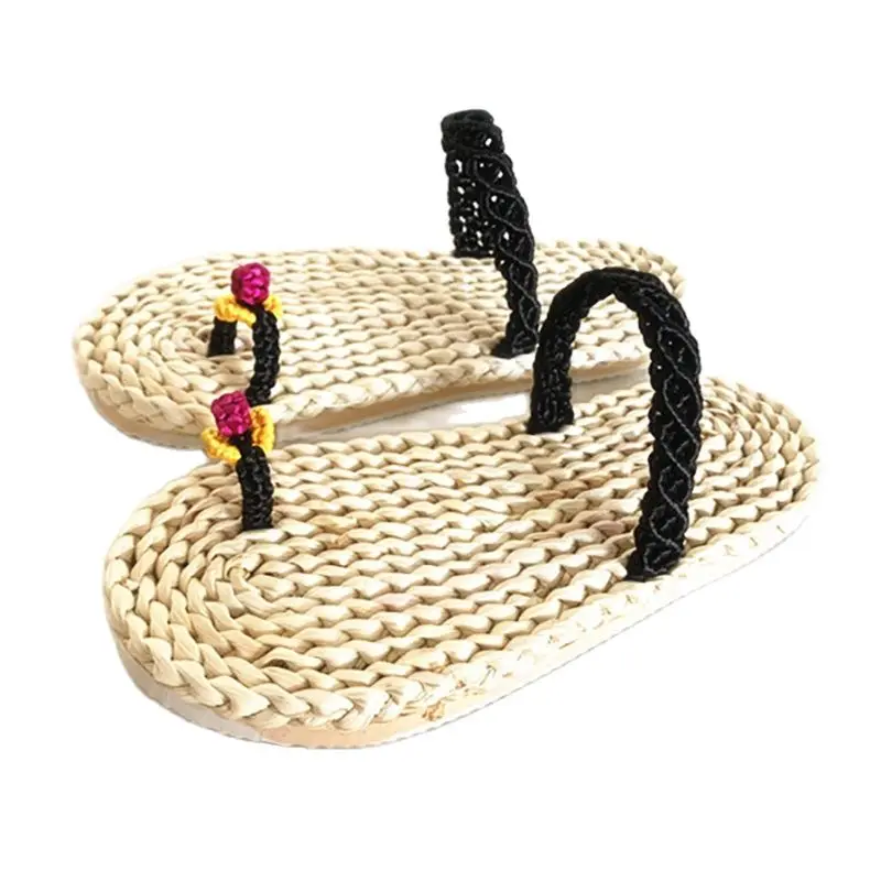 Jarycorn Lovely Lady Set Of Thumb Sandals Cornhusk Hand Woven Fashion Creative Home Sandals Protezione Ambientale Naturale Rom