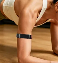 Metal Bumper and Nylon Arm Band Replacement Strap - Adjustable Fitness Tracker Armband Accessory ( Google Fitbit Air )