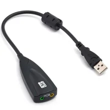Adaptador de placa de som USB, adaptador de placa de som USB externo 7.1 com áudio antimagnético microfone headset 3.5mm para laptop PC 5HV2 USB para 3D CH