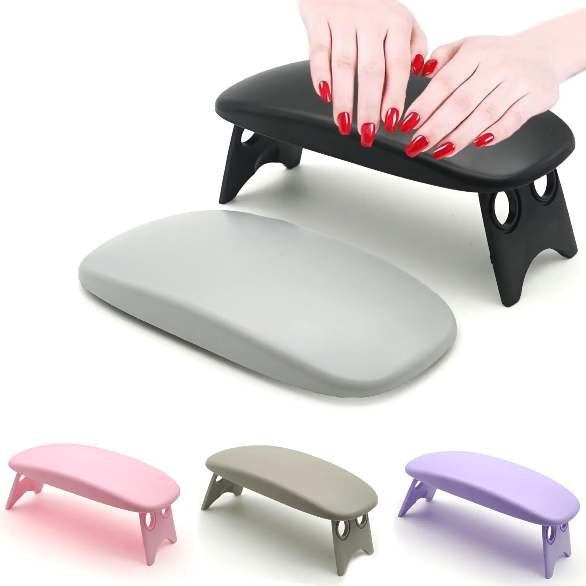 

Foldable Nail Hand Rests Manicure Rest Arm Stand Pillow Cushion Holder Desktop Nail Arm Rest Wrist Support Nail Stylist Supplies