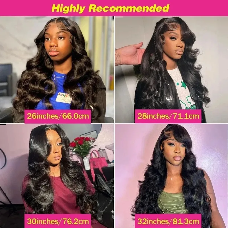 Body Wave Human Hair Wigs 13x6 Hd Lace Frontal Wigs 250 Density 40 Inch For Black Women Pre Plucked Loose Wave Lace Frontal Wig