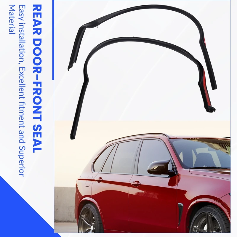 欄間x5 For BMW X5 X5M F15 2014-2018 Car Rear Door-Front Seal Left & Right