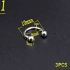 10pcs/lot Metal Curve Nail Charms Piercing Design Ring Jewelry Hand Drill Punk Style Nails Art Decoration 6