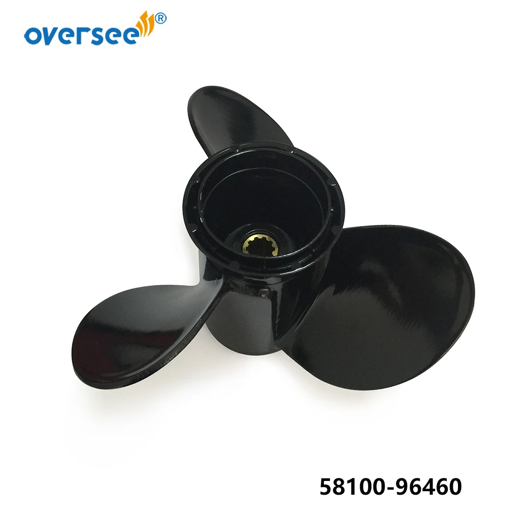Aluminum Propeller 58100-96460-01 10-1/4x15 For Suzuki DT25 DT30 Outboard Propeller OVERSEE