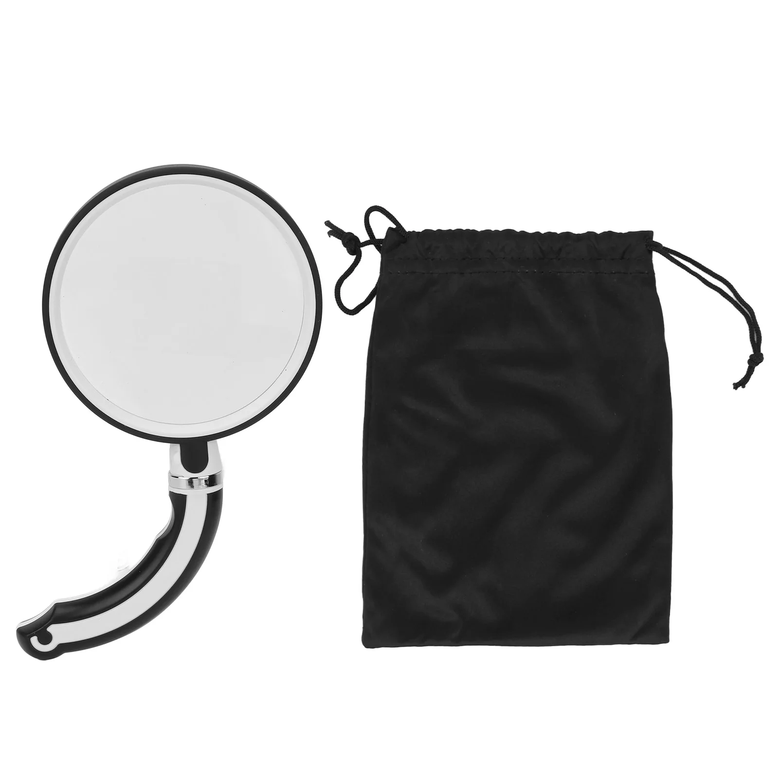 

Handheld Reading Magnifier Rotatable Clear Magnifying Glass Comfortable Handle ABS Frame 100mm Lens Foldable for Elderly for
