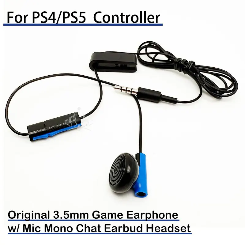Original Game Earphone w/ Mic Mono Chat Earbud Headset for