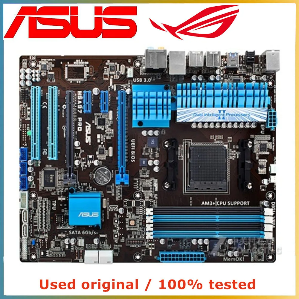 

Материнская плата для ASUS M5A97 PRO, материнская плата AM3 + AM3 DDR3 32 ГБ для AMD 970, десктопная материнская плата USB3.0 SATA III